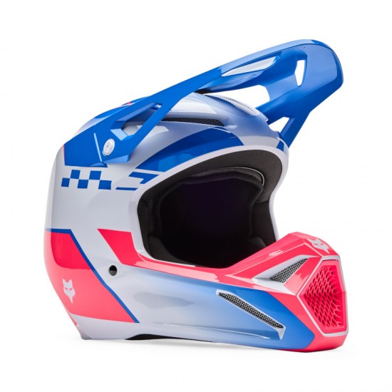 FOX YTH V1 COLLECT HELMET [BLU/PNK]