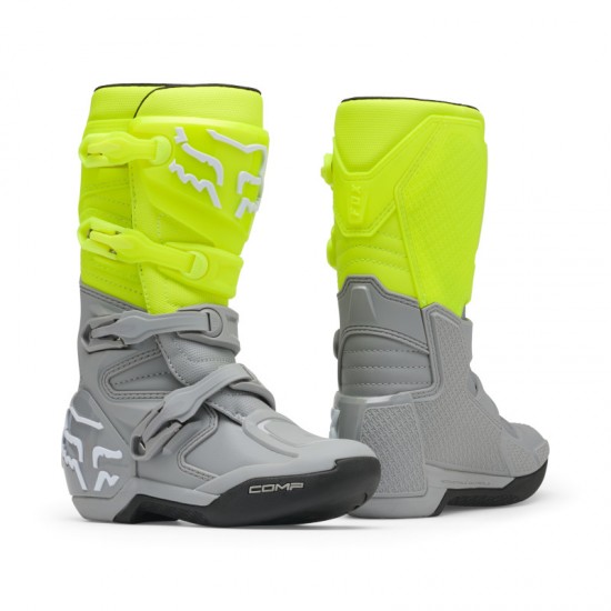 FOX YTH COMP BOOT [YLW/GRY]