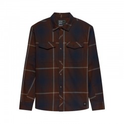 FOX SURVIVALIST FIRE FLANNEL LS [DRK BRN]
