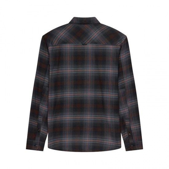 FOX SURVIVALIST STRETCH FLANNEL LS [BLK]