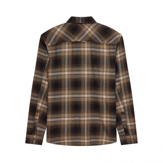 FOX SURVIVALIST STRETCH FLANNEL LS [BRN SUG]