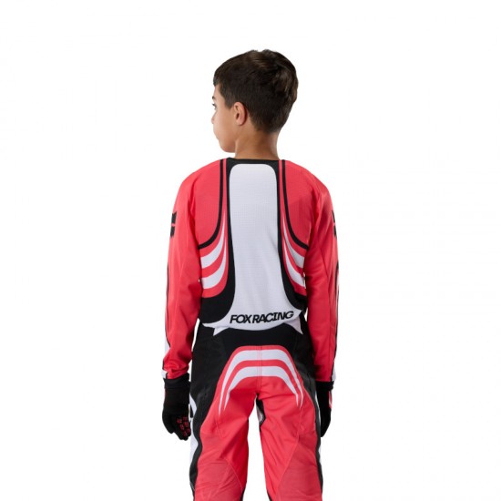 FOX YTH 180 DRAFT JERSEY [WHT]