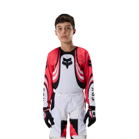 FOX YTH 180 DRAFT JERSEY [WHT]