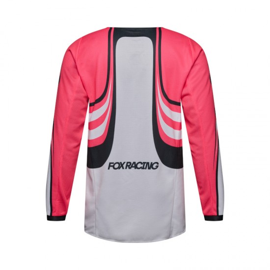 FOX YTH 180 DRAFT JERSEY [WHT]