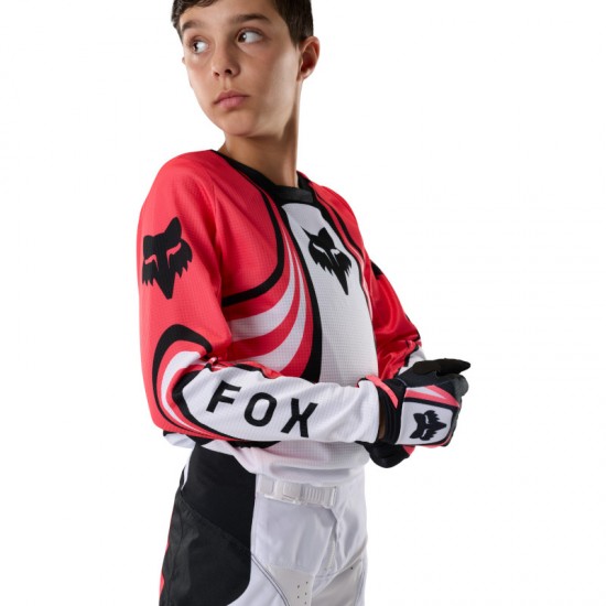 FOX YTH 180 DRAFT JERSEY [WHT]