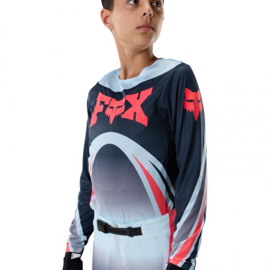 FOX YTH FLEXAIR ARC JERSEY [ICE BLUE]