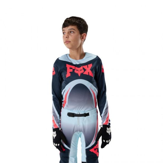 FOX YTH FLEXAIR ARC JERSEY [ICE BLUE]
