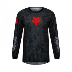 FOX YTH 180 ABYSS JERSEY [BLK]