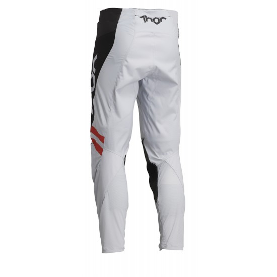 THOR YOUTH PULSE CUBE PANTS LIGHT GRAY/RED ORANGE