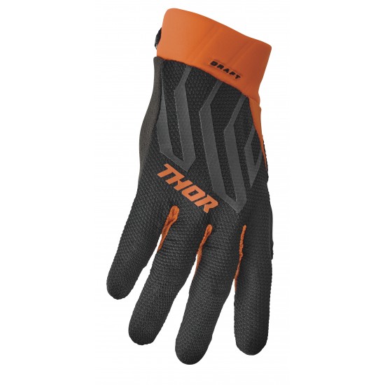 THOR DRAFT GLOVES BLACK/ORANGE