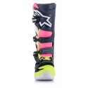 ALPINESTARS BOOTS TECH 7 DARK GRAY DARK BLUE PINK FLUO