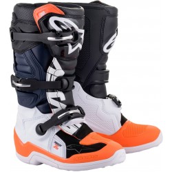 ALPINESTARS BOOTS TECH 7 S BLACK WHITE ORANGE FLUO