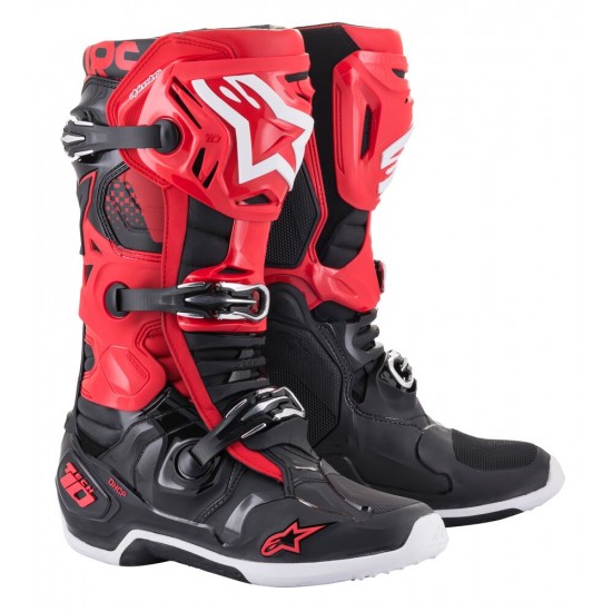 ALPINESTARS BOOTS TECH 10 RED BLACK