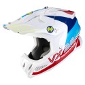 SCORPION HELMET VX-22 AIR ARES WHITE-BLUE-RED