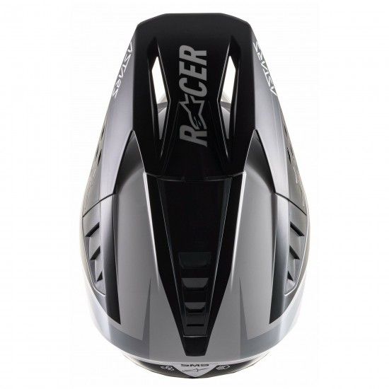 ALPINESTARS S-M5 RAYON HELMET ECE LIGHT GRAY BLACK SILVER MATT