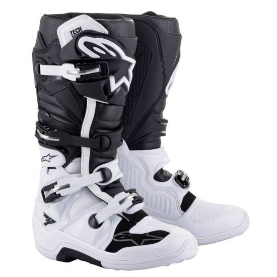 ALPINESTARS BOOTS TECH 7 WHITE BLACK