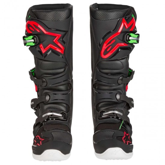 ALPINESTARS BOOTS TECH 7 BLACK RED GREEN