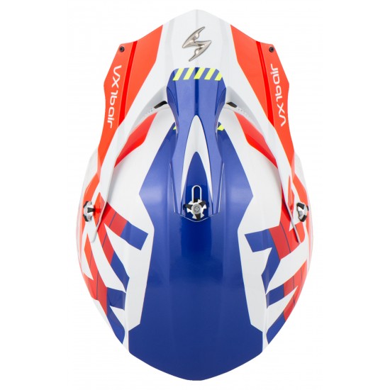 SCORPION HELMET VX-16 AIR X-TURN WHITE-RED