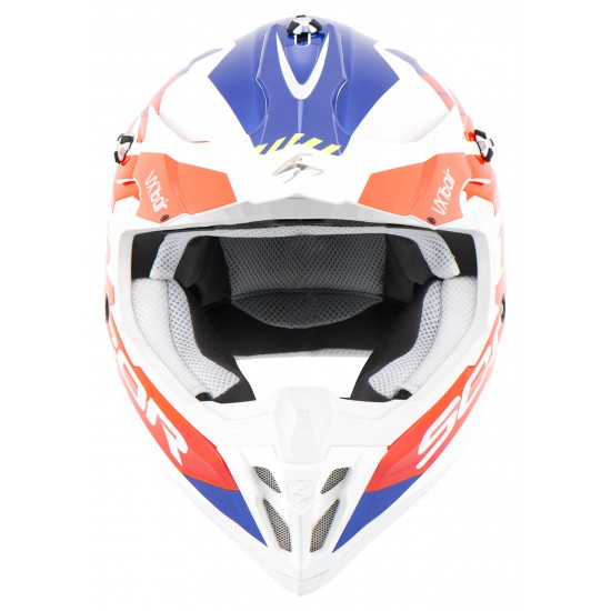 SCORPION HELMET VX-16 AIR X-TURN WHITE-RED