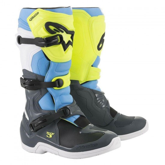 ALPINESTARS TECH 3 BOOTS GREY/YELLOW