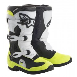 ALPINESTARS BOOTS TECH 3S YOUTH BLACK WHITE YELLOW FLUO