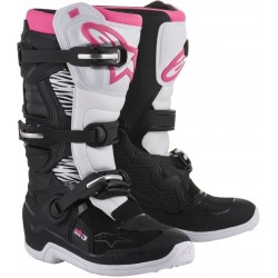 ALPINESTARS BOOTS TECH 3 STELLA BLACK WHITE PINK