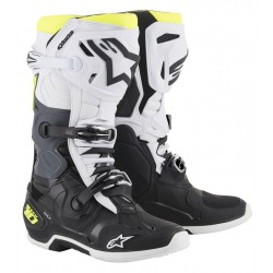 ALPINESTARS BOOTS TECH 10 BLACK WHITE YELLOW FLUO