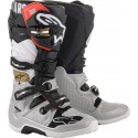ALPINESTARS BOOTS TECH 7 BLACK SILVER WHITE GOLD ALPINESTARS BOOTS TECH 7 BLACK SILVER WHITE GOLD