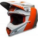 BELL HELMET MOTO-9 FLEX DIVISION WHITE/ORANGE/SAND