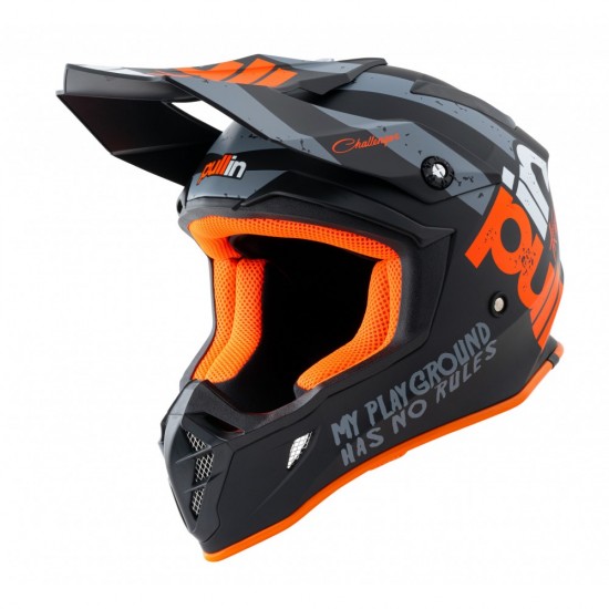 PULL-IN HELMET ORANGE GREY MATTE MASTER
