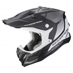 SCORPION HELMET VX-22 AIR ATTIS MATT BLACK-SILVER