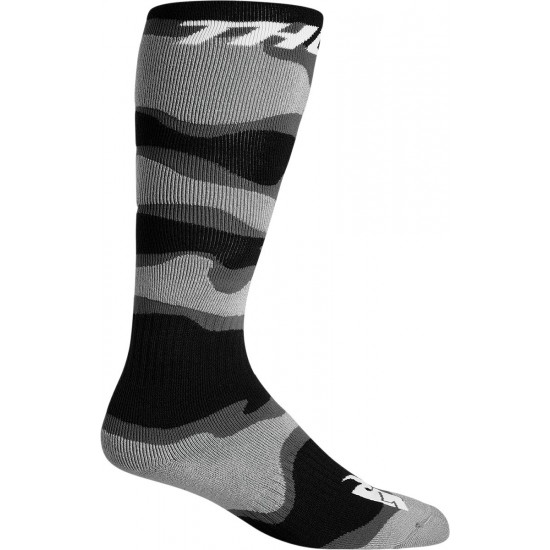 THOR YOUTH MX SOCKS CAMO/GRAY/WHITE