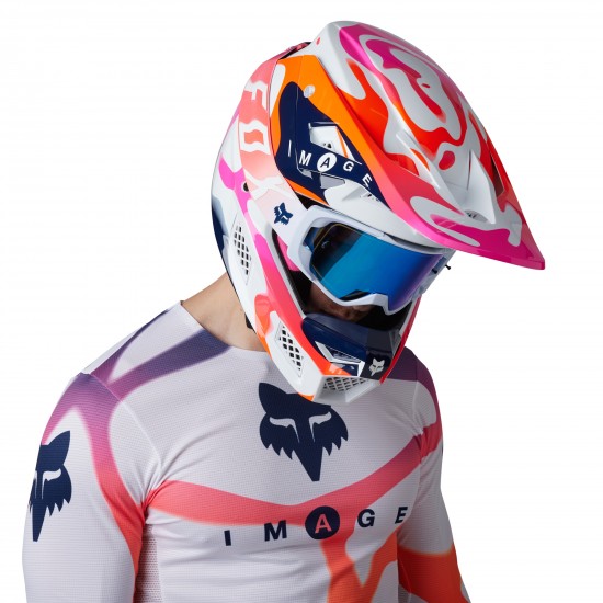 FOX FLEXAIR RYVR LE JERSEY [WHT/NVY]