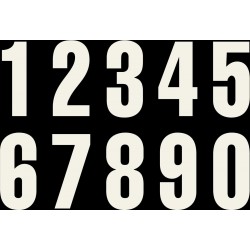 KTM NUMBER 0 (3-PACK) WHITE
