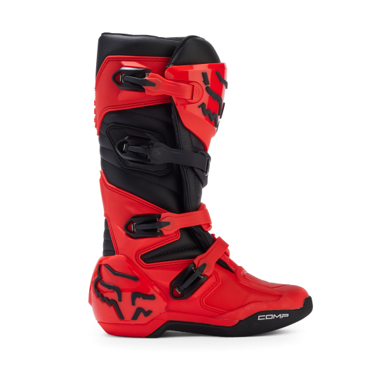 FOX YTH COMP BOOT [FLO RED]