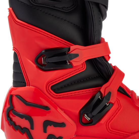 FOX YTH COMP BOOT [FLO RED]