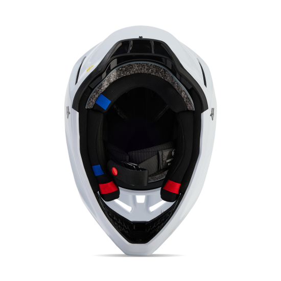FOX V3 RS CARBON SOLID HELMET [WHT]