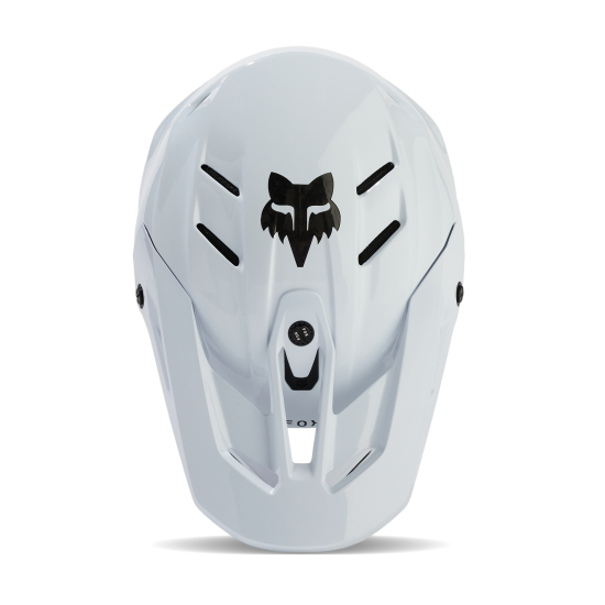 FOX V3 RS CARBON SOLID HELMET [WHT]