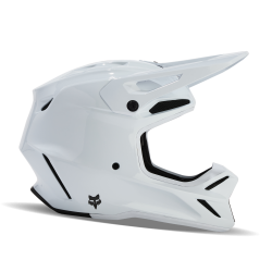 FOX V3 RS CARBON SOLID HELMET [WHT]