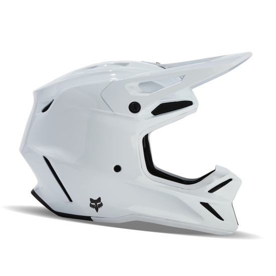 FOX V3 RS CARBON SOLID HELMET [WHT]