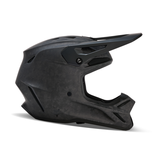 FOX V3 RS CARBON SOLID HELMET [MT BLK]