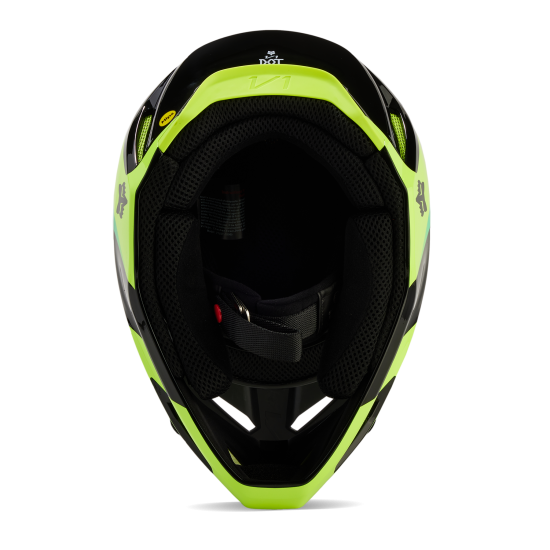 FOX V1 STREAK HELMET [BLK/YLW]