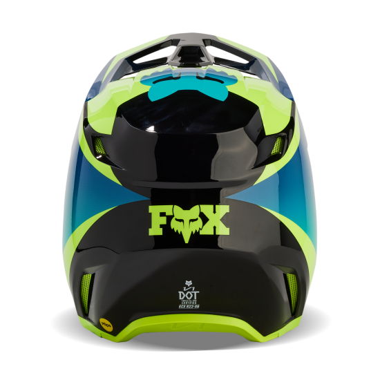 FOX V1 STREAK HELMET [BLK/YLW]