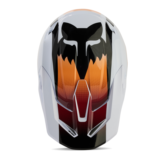 FOX V1 FLORA HELMET [WHT/BLK]