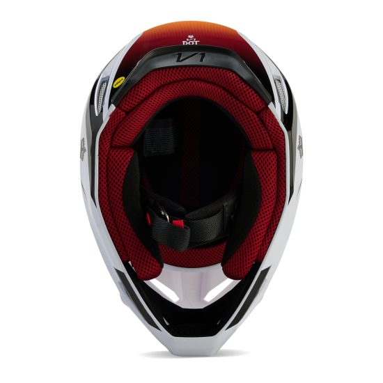 FOX V1 FLORA HELMET [WHT/BLK]