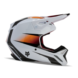 FOX V1 FLORA HELMET [WHT/BLK]