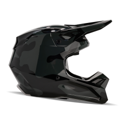 FOX YTH V1 BNKR HELMET [BLK CAM]