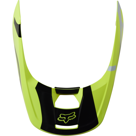 FOX YTH V1 HELMET VISOR - SKEW [FLO YLW]