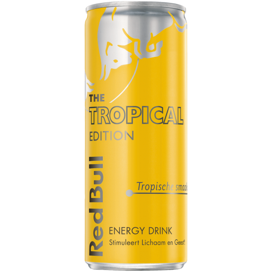 RED BULL ENERGYDRINK 250 ML. THE TROPICAL EDITION