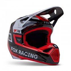 FOX YTH V1 RACE SPEC HELMET [FLO RED]